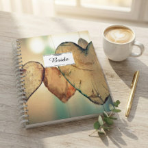 Carnet de planification de mariage rustique avec c