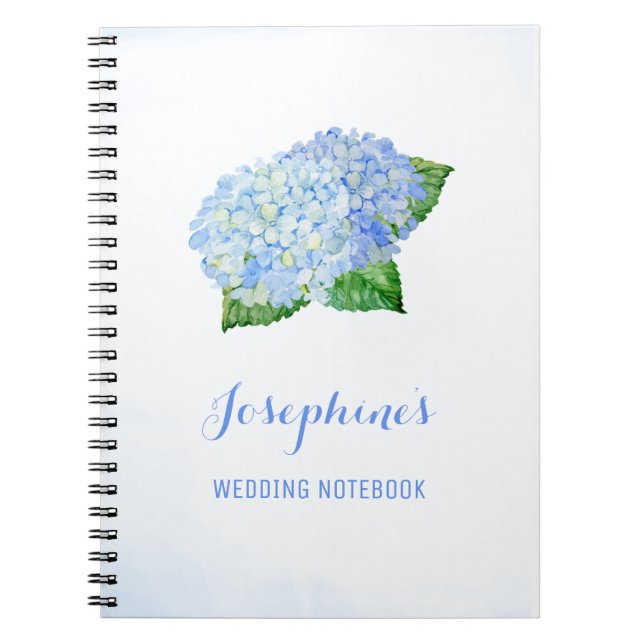 Carnet de planification Mariage Blue Hydrangea (Devant)