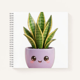 Carnet de plante serpent Kawaii plante d'intérieur