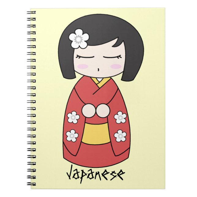 Carnet de poupée de Kokeshi (Devant)