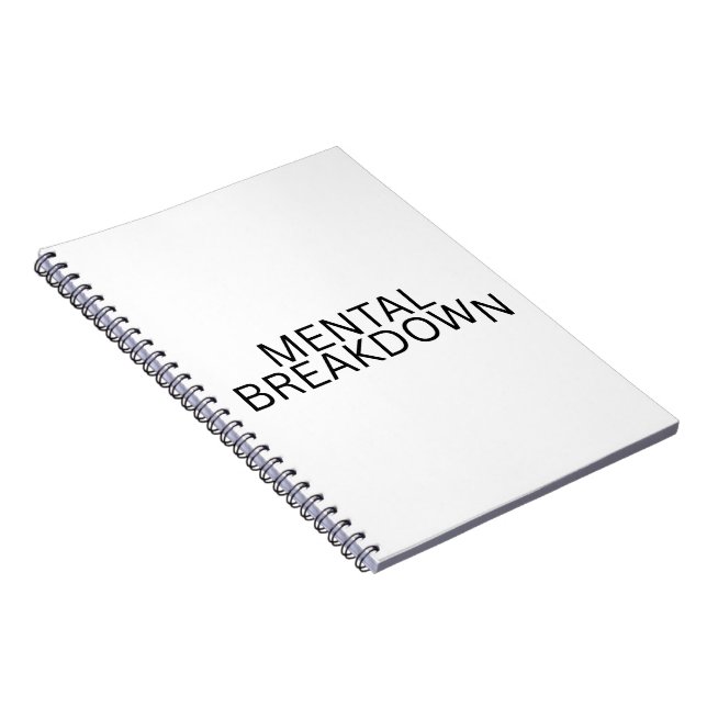 Carnet de projet typographique de rupture mentale (Côté Droit)