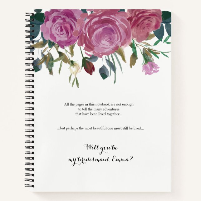 Carnet de proposition Bridesmaid | idée alternativ (Devant)