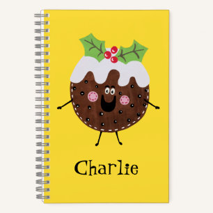 Carnet de pudding de Noël personnalisé