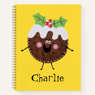 Carnet de pudding de Noël personnalisé