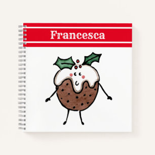 Carnet de pudding de Noël personnalisé