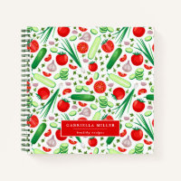 Carnet de recette de Motif végétal personnalisé