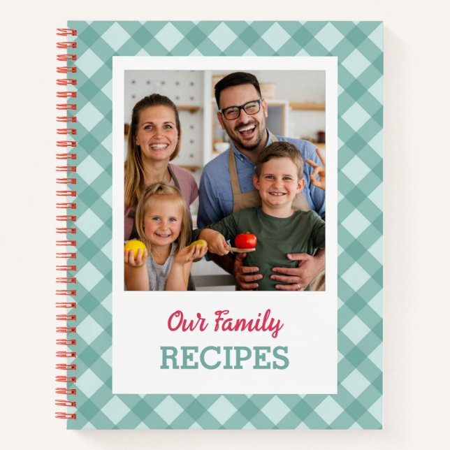 Carnet de recette personnalisé (Ajouter une photo) (Devant)