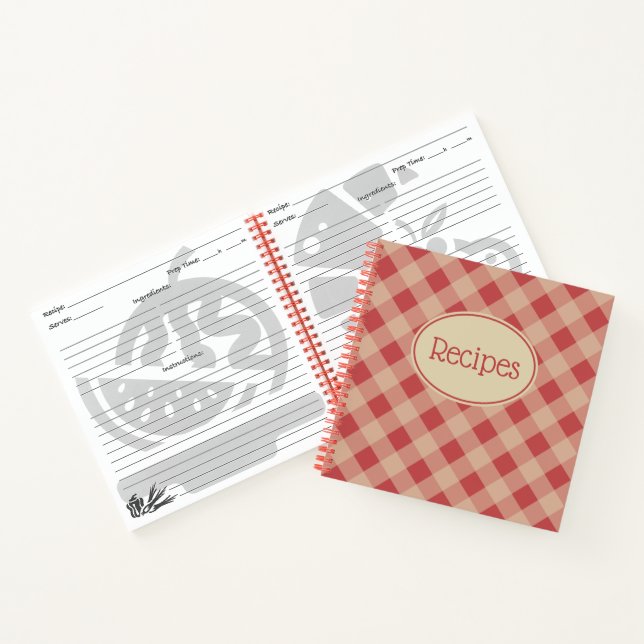Carnet de recettes Country Red Kitchen (Intérieur)