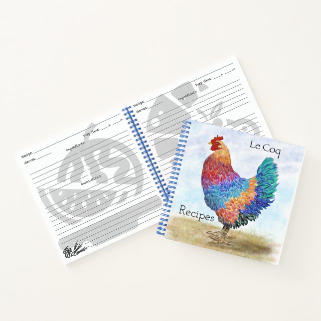 Carnet de recettes de coq français (Intérieur)