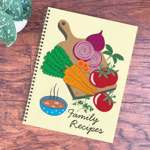 Carnet de recettes de famille de légumes