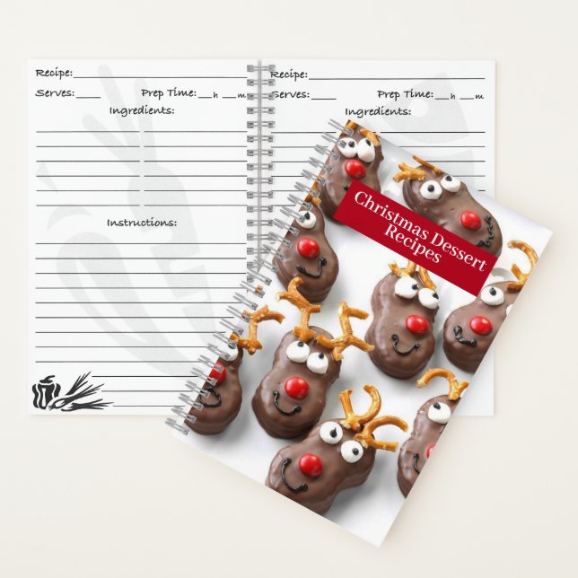 Carnet de recettes - Desserts de Noël Recettes (À l'intérieur)