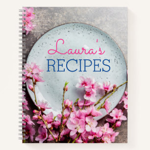 Carnet de recettes florales personnalisé – Nom per