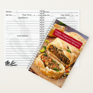 Carnet de Recettes - Noël Végétalien Végé + Sans G