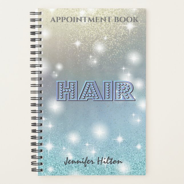 Carnet de rendez-vous pour les cheveux brillants (Devant)