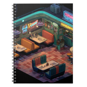 Carnet de scène Neon Retro Pixel Diner