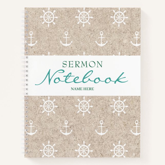 Carnet de sermon Ancre moderne (Devant)