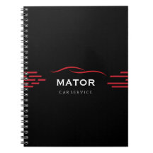 Carnet de service automobile Noir & Rouge