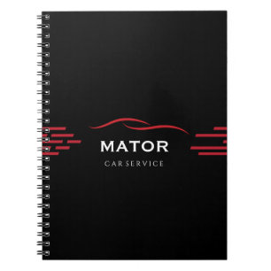 Carnet de service automobile Noir & Rouge