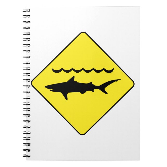 Carnet de signe "de requins de avertissement" de (Devant)
