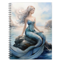 Carnet de sirène d'Imaginaire 6,5 x 8,75 pouces