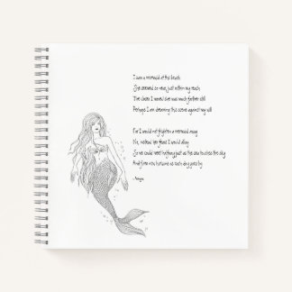Carnet De Sirène "J'Ai Vu Une Sirène À La Plage"