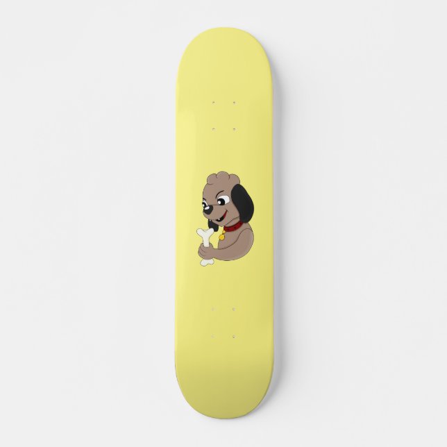 Carnet de skateboard pour chien chiot mignon (Devant)