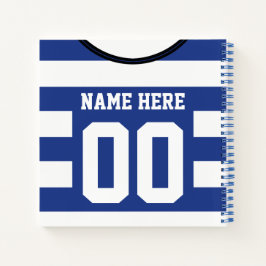 Carnet de soccer de Jersey personnalisable