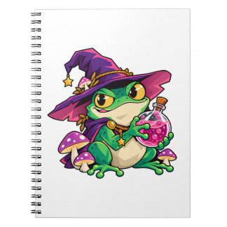 Carnet de sorcier de grenouille d'alchimiste sans