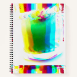 Carnet de spirale arc-en-ciel Abstrait