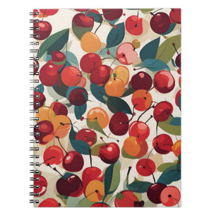 Carnet de spirale cerise Bombe