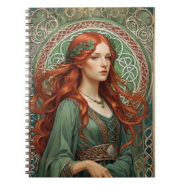 Carnet de spirale de fille celtique 7