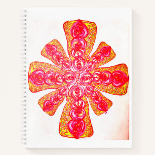 Carnet de spirale de puissance rose