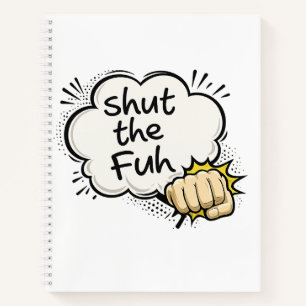 Carnet de style BD amusant "Ta gueule"