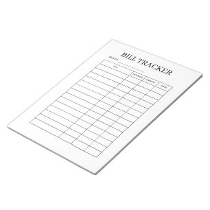 Carnet de suivi de paiement de facture simple