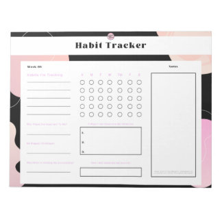Carnet de suivi d'habitudes hebdomadaires