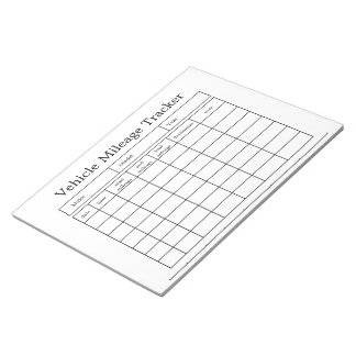 Carnet de suivi du kilométrage du véhicule