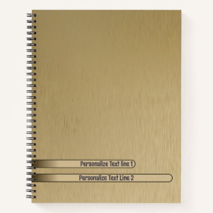 Carnet de texture métallique brossé