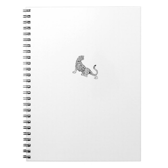 Carnet de tigre esthétique | Minimaliste | (Devant)