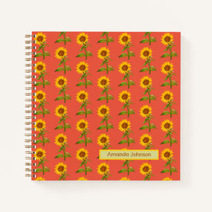 Carnet de tournesol jaune