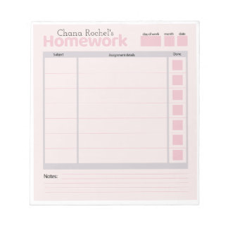 carnet de travail personnel personnalisé
