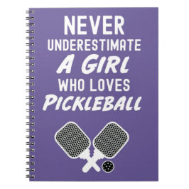 Carnet de typographie des cadeaux de Pickleball ro