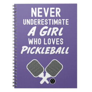 Carnet de typographie des cadeaux de Pickleball ro