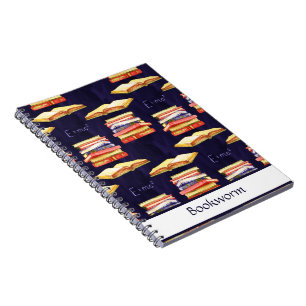 Carnet de ver de livre empilé