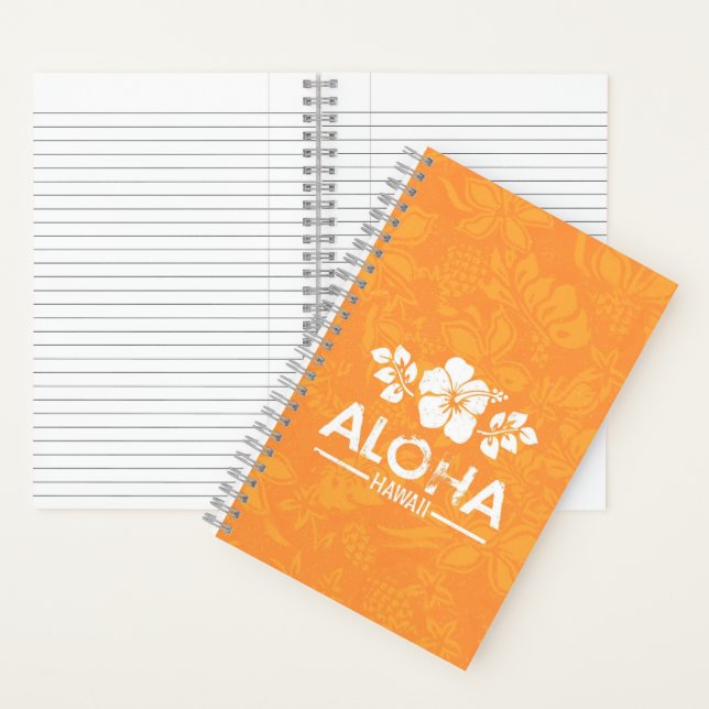 Carnet de voeux Retro Aloha Hawaii (À l'intérieur)