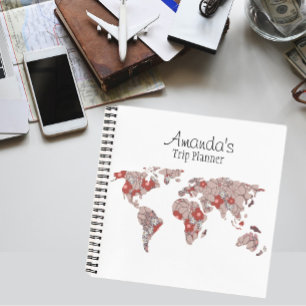 Carnet de voyage du planificateur de voyage person