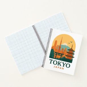 Carnet de voyage minimaliste Tokyo Japon Moderne