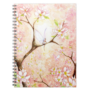 Carnet "de vue rose de fleur"