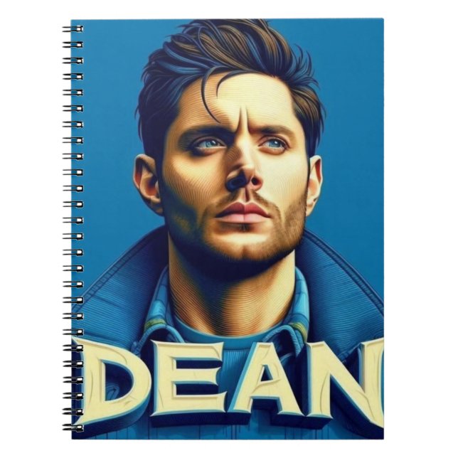 Carnet Dean sur fond bleu (Devant)
