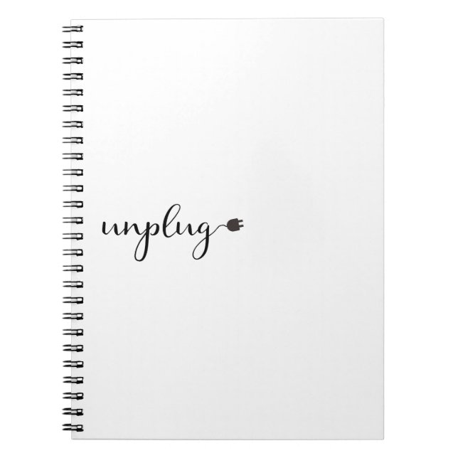 Carnet Débrancher avec le texte et le plug-in de script (Devant)