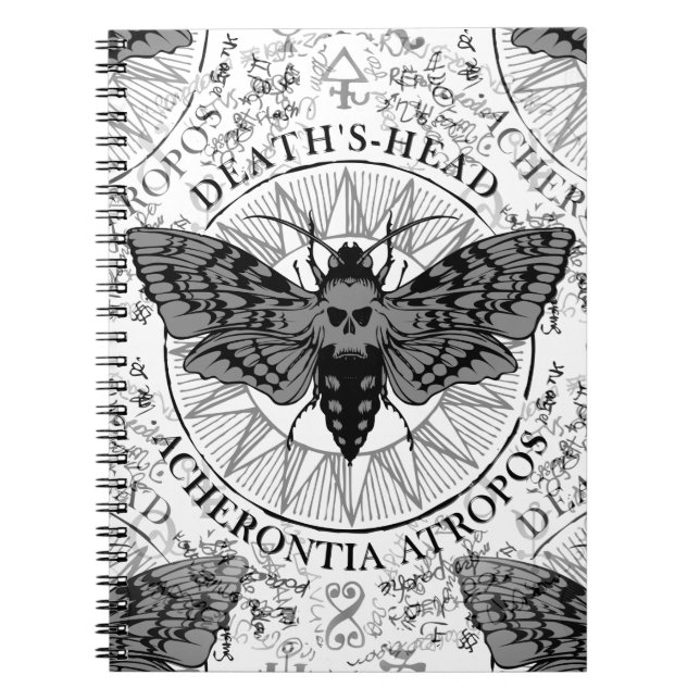 Carnet décès tête moth (Devant)